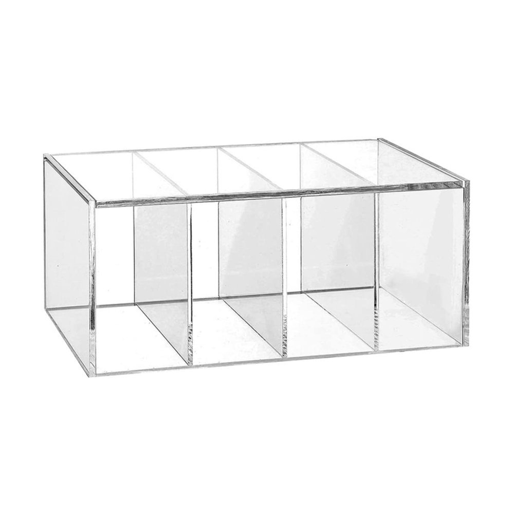 Cabilock 1pc Acrylic Storage Box Design for Organizing Cosmetics Skincare and Accessories Compartment Container for Use