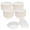 CybrTrayd No.601 Glassine Paper Approx. 2,500 Pieces 1-3/4 Base, 5/8 Wall Candy Cups, White view 1
