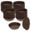 CybrTrayd No.601 Glassine Paper Approx. 2,500 Pieces 1-3/4 Base, 5/8 Wall Candy Cups, Brown view 1