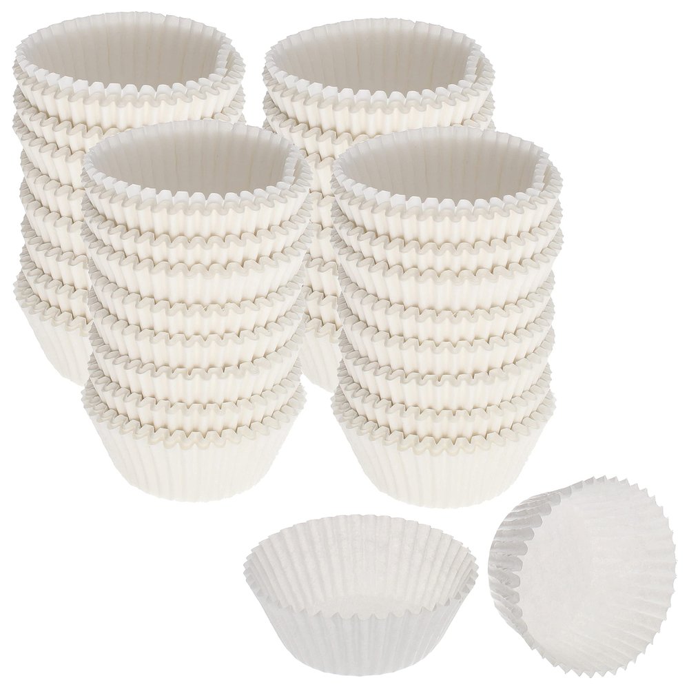 CybrTrayd No.5 Glassine Paper Approximately 5,000 Pieces  1-1/4 Base, 3/4 Wall Candy Cups, White