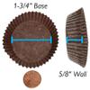 CybrTrayd No.601 Glassine Paper Approx. 5,000 Pieces  1-3/4 Base, 5/8 Wall Candy Cups, Brown view 4