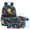 Trail maker 16.5 Inch Boys School Backpack 6 in 1 Set with Lunch Bag, Pencil Case, Water Bottle, Keychain, Carabiner Clip Attached (Silly Smileys) for Travel, Commute view 2