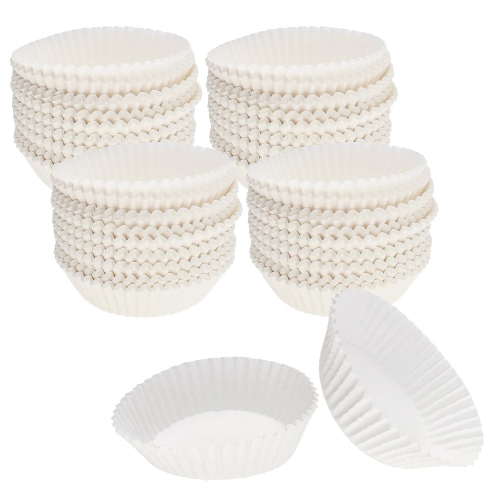 CybrTrayd No.9D Glassine Paper Approximately 2,500 Pieces  1-3/4 Base, 1 Wall Candy Cups, White