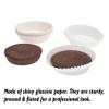 CybrTrayd No.9D Glassine Paper Approximately 2,500 Pieces  1-3/4 Base, 1 Wall Candy Cups, White view 2