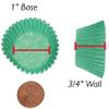 CybrTrayd No.4 Glassine Paper Approximately 12,500 Pieces  1 Base, 3/4 Wall Candy Cups, Green view 4