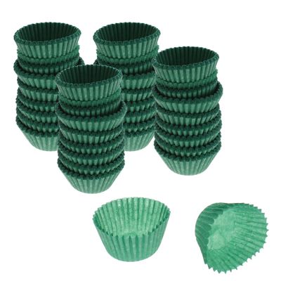 CybrTrayd No.4 Glassine Paper Approximately 2,500 Pieces 1 Base, 3/4 Wall Candy Cups, Green