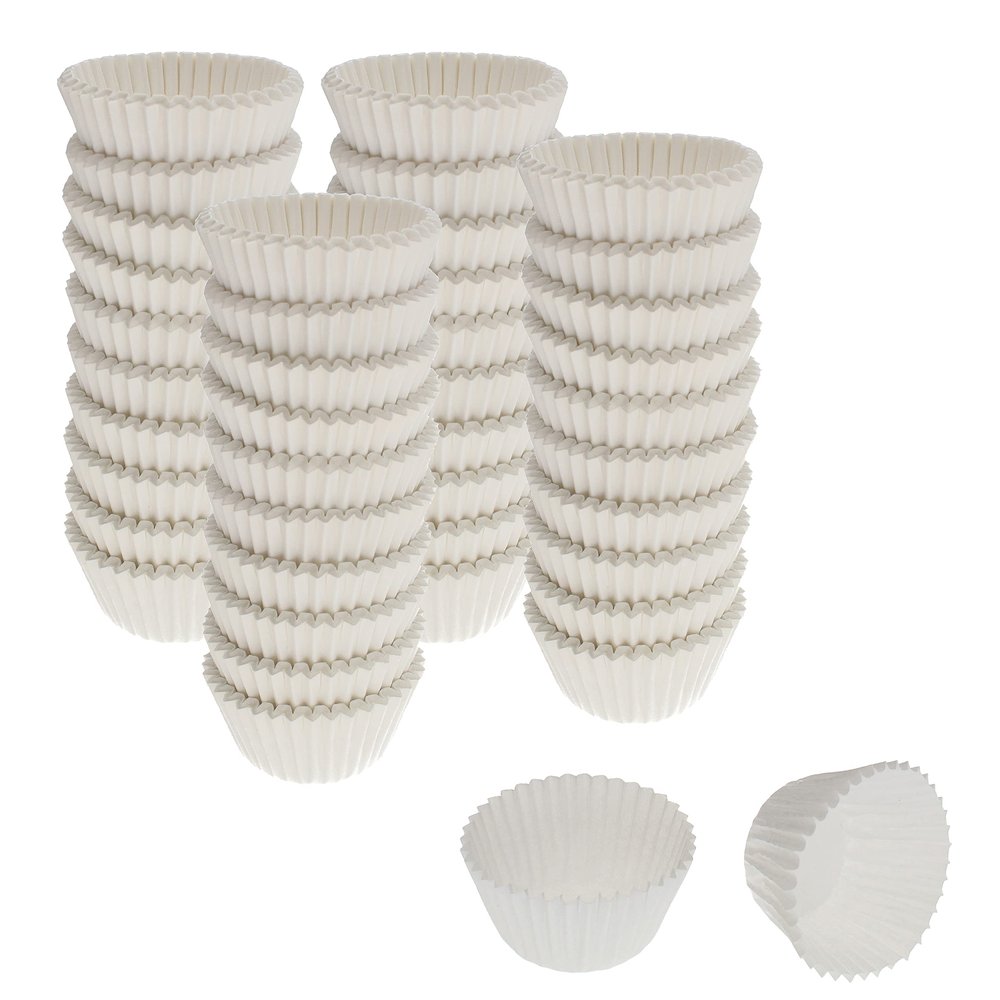 CybrTrayd No.4 Glassine Paper Approximately 5,000 Pieces  1 Base, 3/4 Wall Candy Cups, White