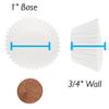 CybrTrayd No.4 Glassine Paper Approximately 5,000 Pieces  1 Base, 3/4 Wall Candy Cups, White view 3