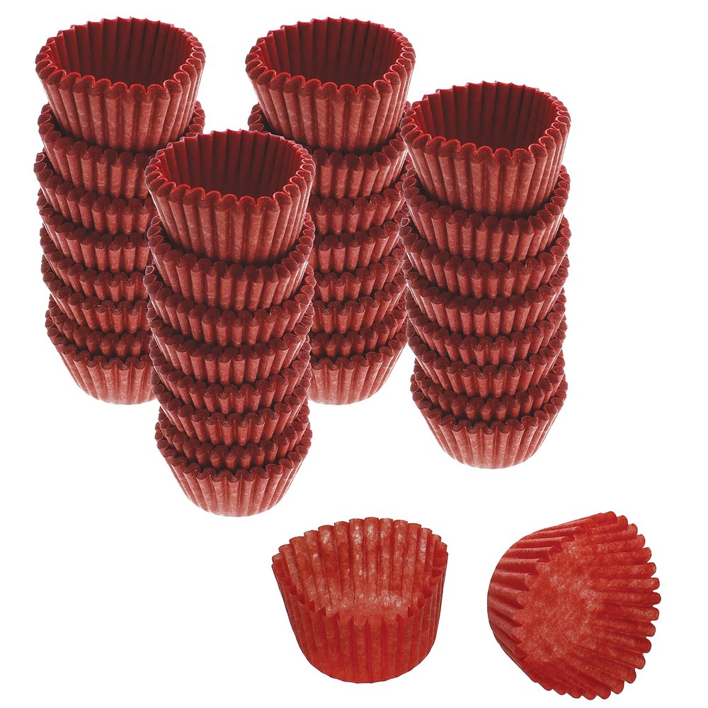 CybrTrayd No.4 Glassine Paper Approximately 12,500 Pieces  1 Base, 3/4 Wall Candy Cups, Red