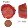CybrTrayd No.4 Glassine Paper Approximately 12,500 Pieces  1 Base, 3/4 Wall Candy Cups, Red view 3