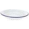 Anneome 1pc Hollow Enamel Fruit Drain Basket Multipurpose Strainer Tray for Serving and Storage Design for Kitchen Dining Use for Fruits and Vegetables view 1