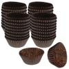 CybrTrayd No.6 Glassine Paper Approximately 5,000 Pieces  1-1/4 Base, 7/8 Wall Candy Cups, Brown view 1