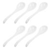 Anneome 6 Piece Ceramic Spoon Set Home Soup Spoons Cooking Large for Eating Multi-use view 1