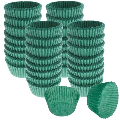 CybrTrayd No.5 Glassine Paper Approximately 9,500 Pieces  1-1/4 Base, 3/4 Wall Candy Cups, Green
