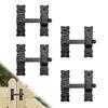 4 Pack 3.5" Bar Flip Latch for Gates - Black - Decorative Metal Bar Flip Latch - Handmade Rustic Metal Latches for Gates, Cabinets, Barn Doors and Outdoor Enclosures - The Sinaloa Series view 1