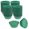 CybrTrayd No.6 Glassine Paper Approximately 2,500 Pieces 1-1/4 Base, 7/8 Wall Candy Cups, Green view 1