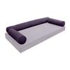 Cover ONLY Model V6 Twin-XL Velvet Same Pipe Indoor Daybed Bolster Pillow AD339 view 1