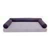 Cover ONLY Model V6 Twin-XL Velvet Same Pipe Indoor Daybed Bolster Pillow AD339 view 2