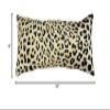 College Covers Animal Print Pillows Decorative Pillow, 16" X 6", Leopard Tan/Black view 4