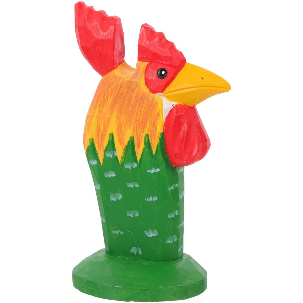 LIFKOME Eyeglasses Stand Holder Animal Shaped Eyeglasses Shelf Holder Spectacle Display Rack Wooden Rooster Figurine Sculpture for Home Office Desktop Decor