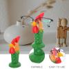 LIFKOME Eyeglasses Stand Holder Animal Shaped Eyeglasses Shelf Holder Spectacle Display Rack Wooden Rooster Figurine Sculpture for Home Office Desktop Decor view 4