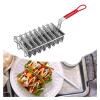 Fry Strainer Oil Skimmer Frying Basket Taco Shell Fryer Holds 8 Shells Deep Fryer Taco Holders Basket with Grip Handle Taco Holder Stand Kitchen Fried Filter view 2
