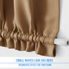NICETOWN Room Darkening Curtain Panel for French Door, Farmhouse Patio Window Curtains Thermal Insulated Rod Pocket Door Shade for Living Room Glass, W36 x L72, Gold Brown, 1 Panel view 2