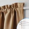 NICETOWN Room Darkening Curtain Panel for French Door, Farmhouse Patio Window Curtains Thermal Insulated Rod Pocket Door Shade for Living Room Glass, W36 x L72, Gold Brown, 1 Panel view 3