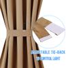 NICETOWN Room Darkening Curtain Panel for French Door, Farmhouse Patio Window Curtains Thermal Insulated Rod Pocket Door Shade for Living Room Glass, W36 x L72, Gold Brown, 1 Panel view 4