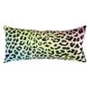 College Covers Animal Print Pillows Decorative Pillow, 16" X 6", Leopard Pastel Gradient/Black view 1