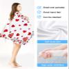 Microfiber Beach Towel Pool Towel Romantic Valentine Love Heart Shape Texture Red Sandfree Quick Drying Bath Towel Blanket Soft Absorbent Travel Towel for Gym Yoga, 35x71 Inch - Oversized Towel view 3