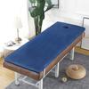 KKCD 6cm Thick Massage Table Mattress Protector Beauty Mattress Topper with Trapezoidal Head Spa Bed Mattress Pad with Breath Hole Sponge Bed Mattress Cushion for Lash Bed,Navy,70x190cm view 1