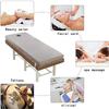 KKCD 6cm Thick Massage Table Mattress Protector Beauty Mattress Topper with Trapezoidal Head Spa Bed Mattress Pad with Breath Hole Sponge Bed Mattress Cushion for Lash Bed,Navy,70x190cm view 2