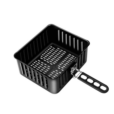 Fry Strainer Oil Skimmer Black Metal Frying Basket Kitchen Household French Fries Frying Basket Restaurant Snacks French Fries Basket Kitchen Fried Filter