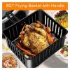 Fry Strainer Oil Skimmer Black Metal Frying Basket Kitchen Household French Fries Frying Basket Restaurant Snacks French Fries Basket Kitchen Fried Filter view 3