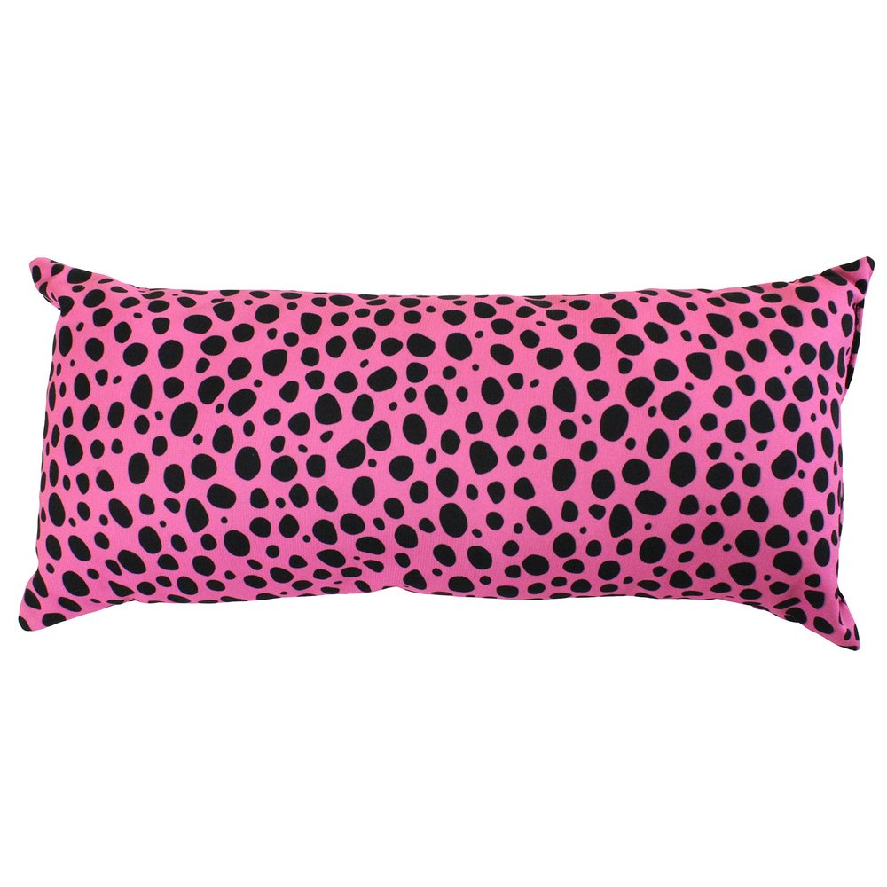 College Covers Animal Print Pillows Decorative Pillow, 16" X 6", Cheetah Pink
