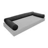 Cover ONLY Model V6 Twin-XL Velvet Same Pipe Indoor Daybed Bolster Pillow - AD350 view 1
