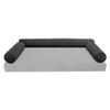Cover ONLY Model V6 Twin-XL Velvet Same Pipe Indoor Daybed Bolster Pillow - AD350 view 2