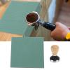 58mm Beech Handle Coffee Hammer Embossed Tamping Mat for Home Cafe(Green) , coffee Tamper Mat Coffee Tamper Set , Coffee Tamper Tamping Mat Coffee Tamper Set Coffee Tamper Mat Kit Coffee Hammer T view 3