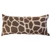 College Covers Animal Print Pillows Decorative Pillow, 16" X 6", Giraffe Dark Brown view 1