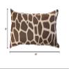 College Covers Animal Print Pillows Decorative Pillow, 16" X 6", Giraffe Dark Brown view 4