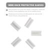 HONMEET 100pcs Sink Protectors Plastic Foot Pads for Iron Wire Racks Non-slip Anti-skid Feet Protective Sleeves for Kitchen Sink Drain and Dishes view 3
