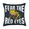 Agalychnis Callidryas Frog Keeper Red Eyed Tree Frog Throw Pillow view 1