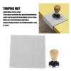 58mm Beech Handle Coffee Hammer Embossed Tamping Mat for Home Cafe(Grey) , coffee Tamper Mat Coffee Tamper Set , Coffee Tamper Tamping Mat Coffee Tamper Set Coffee Tamper Mat Kit Coffee Hammer Ta view 2