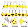 CRSUSUKJ 64 Pack Mini Emoticon Keychain Plush(16 expressions), Cute Keychain, Party Favors for Kids, Keychains, Valentine's Day Gifts/ Birthday Party Supplies, Emoticon Gifts Toys Carnival Prizes. view 3