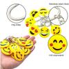 CRSUSUKJ 64 Pack Mini Emoticon Keychain Plush(16 expressions), Cute Keychain, Party Favors for Kids, Keychains, Valentine's Day Gifts/ Birthday Party Supplies, Emoticon Gifts Toys Carnival Prizes. view 4