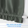 NICETOWN Sidelight French Door Room Darkening Curtain, Thermal Insulated Window Treatment Curtain for Narrow Glass Rod Pocket Door Cover with Tieback, 36 inch by 72 inch, Dark Mallard, 1 Panel view 2