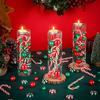 240 Pcs Christmas Vase Filler, Green Red Fake Candy Cane Beads Pearls for Vases for Table Decorations Centerpieces view 2