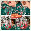 240 Pcs Christmas Vase Filler, Green Red Fake Candy Cane Beads Pearls for Vases for Table Decorations Centerpieces view 4