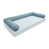 Cover ONLY Model V6 Twin-XL Velvet Same Pipe Indoor Daybed Bolster Pillow AD355 view 1
